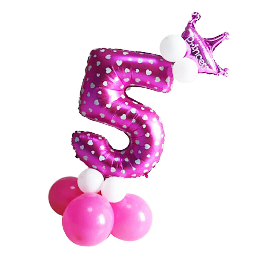 2 Set Balloons  Number Long Balloons And Latex Balloons for Home Party Ornament