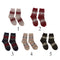 Wool Blend Cozy Thick Crew Socks Causal Winter Christmas Ankle Socks Khaki