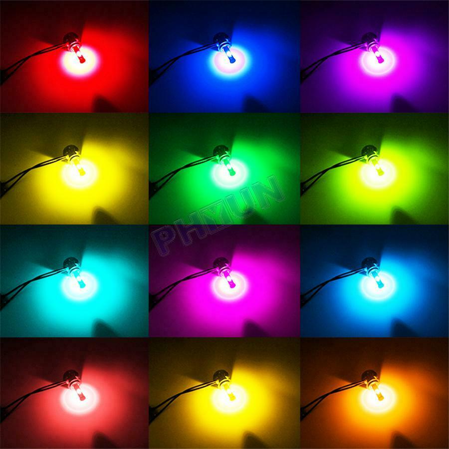 2x H8 H9 H11 Car LED Headlight Bulb Lamp Kit Phone APP Bluetooth Control 72W