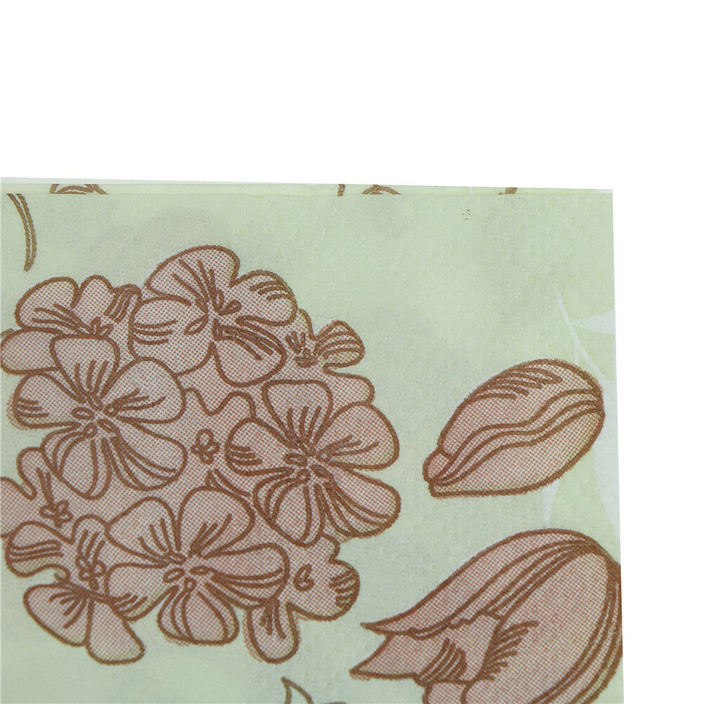 20X wedding party napkins printed flower paper napkin for party supplies decBDA
