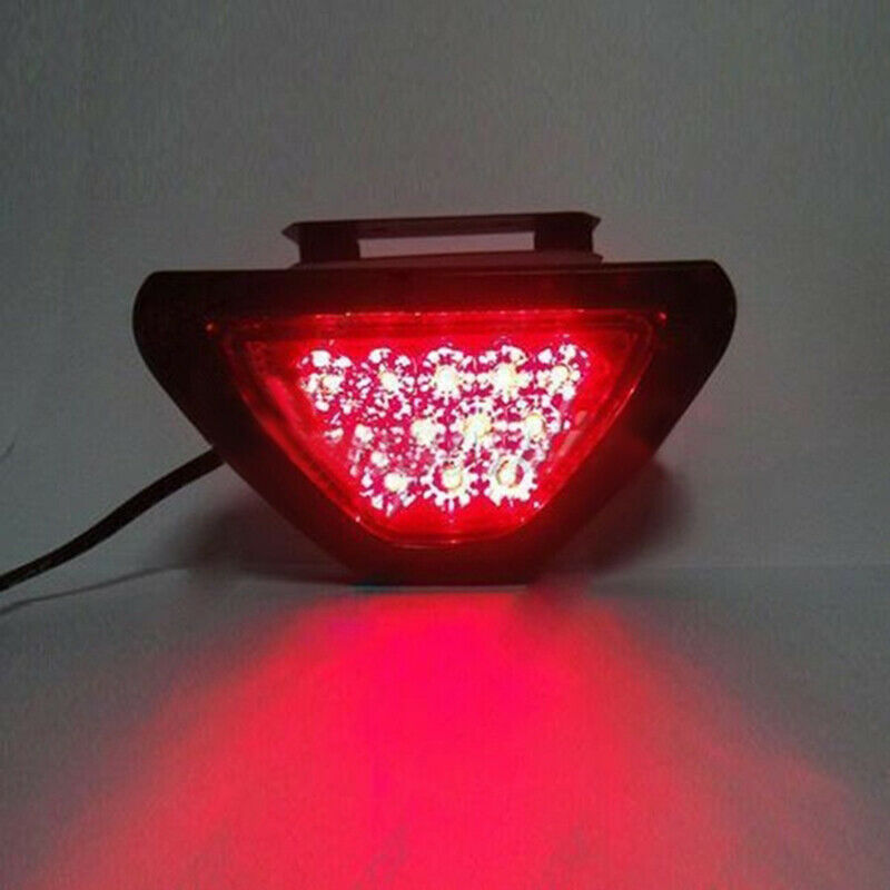 12V Car Sporty F1 Style Triangle 12LED Rear Stop Tail Third Brake Light Lamp Tt