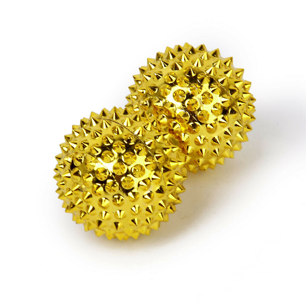 2 Pair Hand Palm Massage Balls Spiky Acupuncture   Point Massage Tool