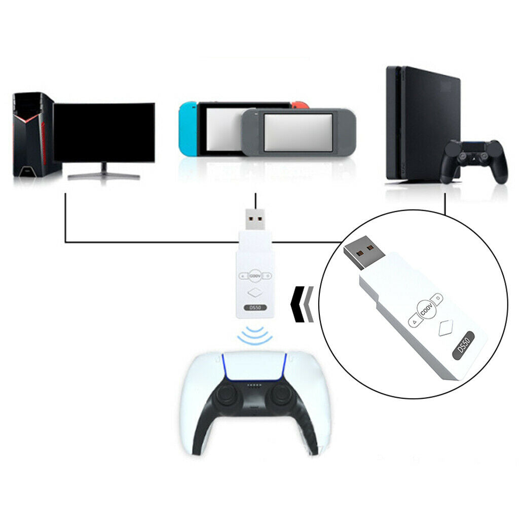Gamepad Converter USB Receiver for PS5 Nintendo Switch Game Controller