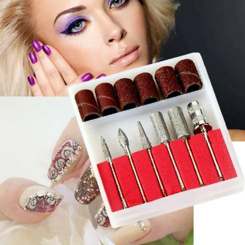 Professional Electric Nail File Drill Manicure Tool Pedicure Machine Set Pink US