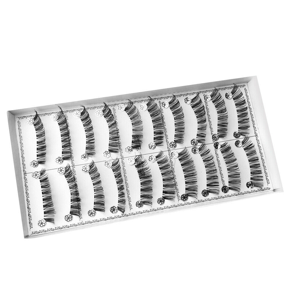 10 Pairs Beauty Natural Make Up Handmade Messy Long Style False Eyelash L03