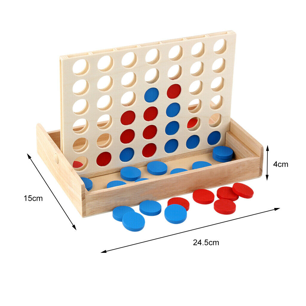 Foldable Line up 4 Game Chess Match Kids Puzzle Development Educational Toys