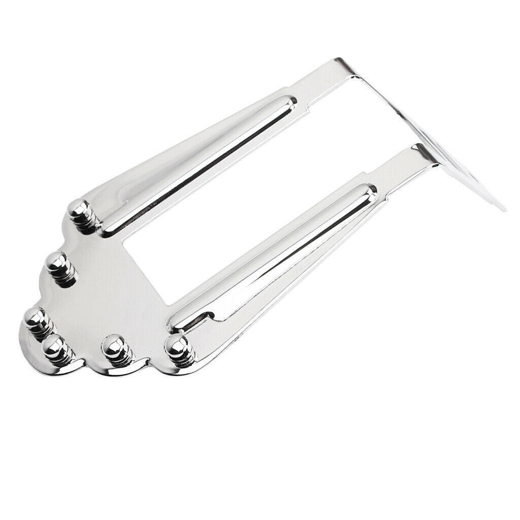 6 Strings Tailpiece Bridge for Jazz Archtop Electric Acoustic Guitar Parts