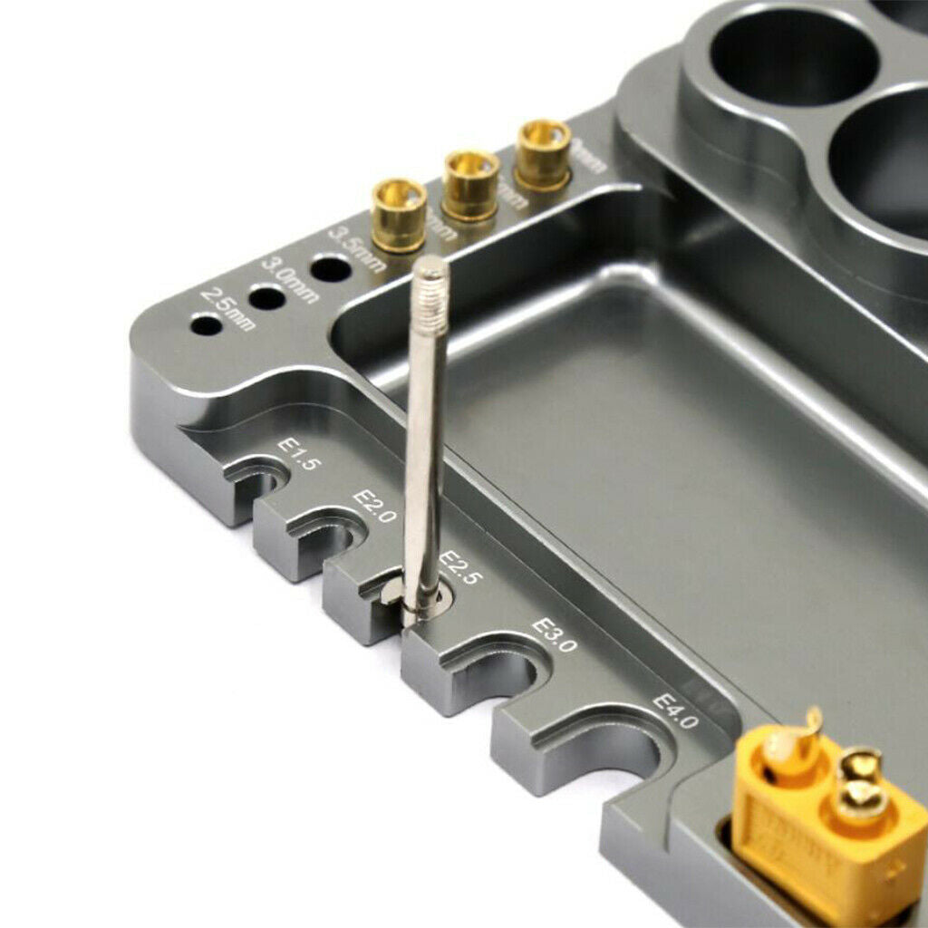Alloy RC Maintenance Tools Holder Screwdriver Organizer for RC Boats Models