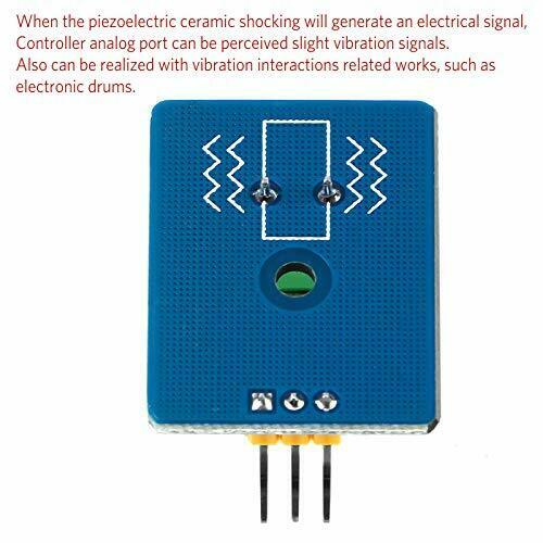 4Pcs for Arduino Analog Ceramic Piezoelectric Vibration Sensor Module 3.3V/5V