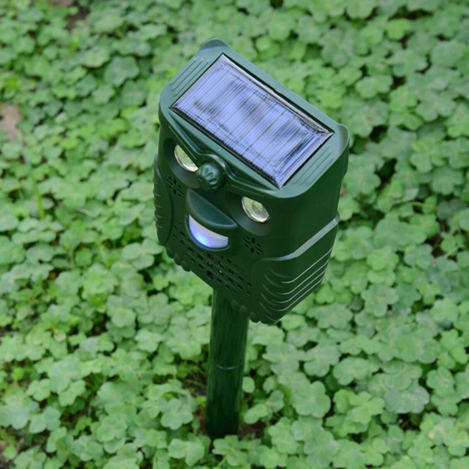 Solar Garden Bird Animal Repeller Cat Scarer Motion Sensor Repellent Controls