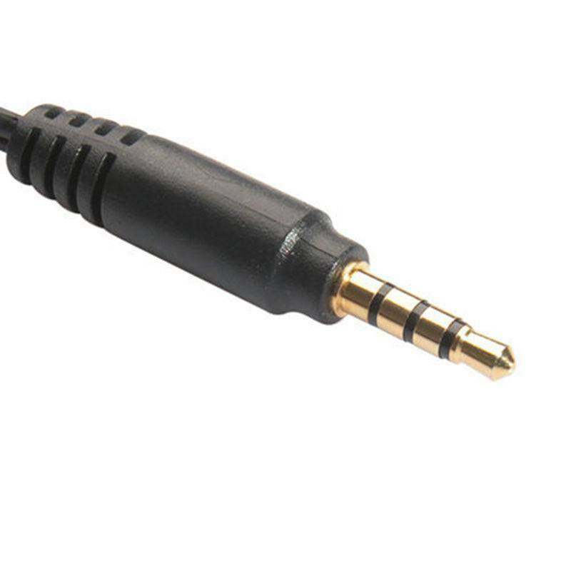 3.5mm TRRS Y Splitter 2 Female to 1 Male jack Headphone Mic Audio Adapter Cable@