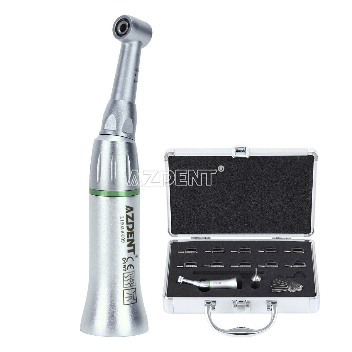 Dental 4:1 Reduction Contra Angle Reciprocating Stripping IPR System 15-90micron