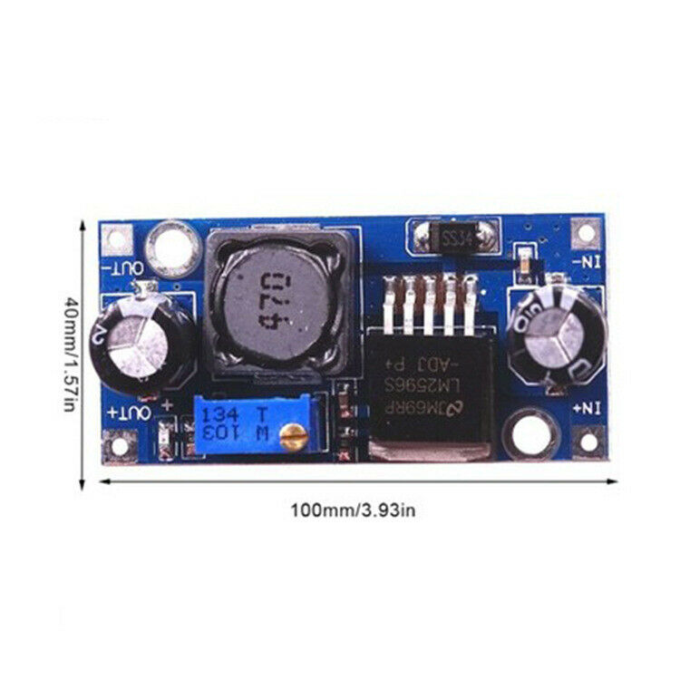 3A Adjustable Regulated 24V To Lm2596S-Adj Dcdc Step-Down Power Module