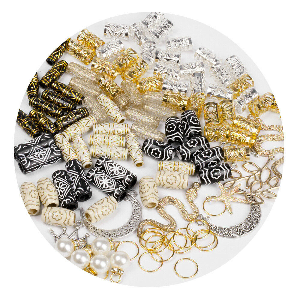 Reggae Hair Jewelry Dreadlocks Beads Cuffs Beard Tube Rings Pendants Accessories
