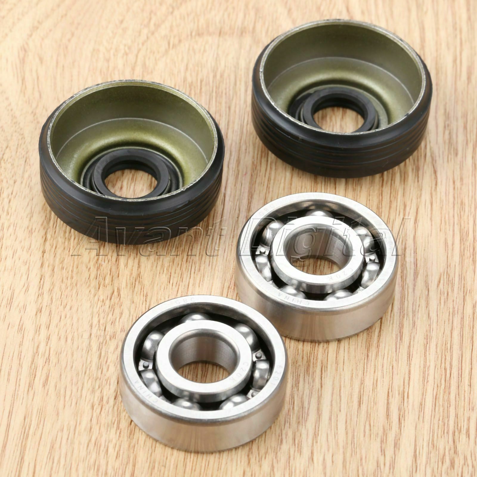 2x Oil Seal Crankshaft Main Bearing For Husqvarna 36 41 136 137 141 142 Parts