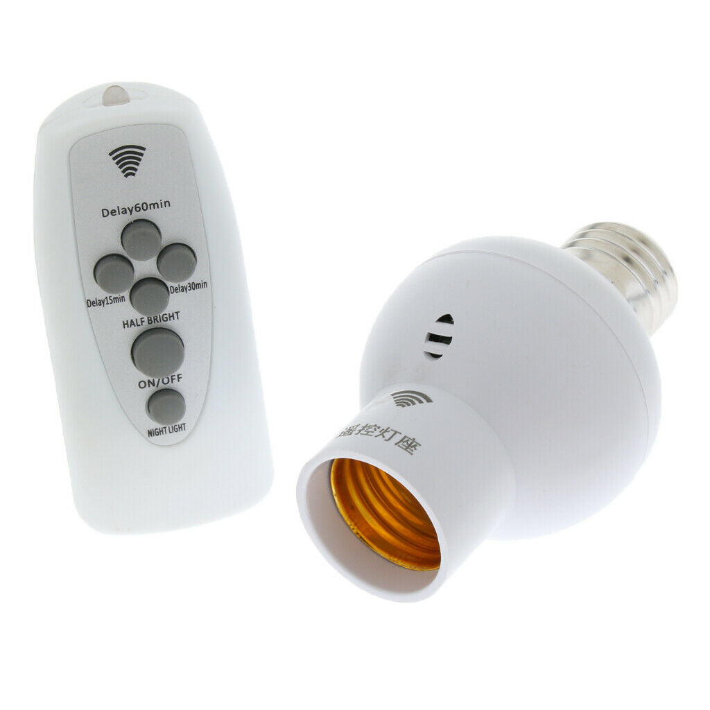 E27 Ligth Bulb Socket Converter Wireless Lamp Holder Fitting AC 85-265V 3A
