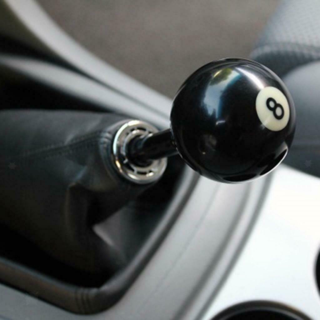8 Eight Pool Billiard Ball custom Gear Shifter Shift Knob Car Lever Black Truck