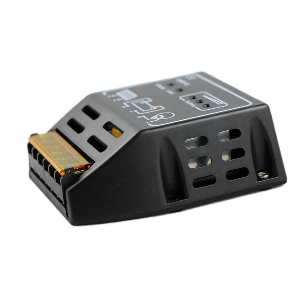 2Pcs 12V/24V Solar Battery Charge Controller