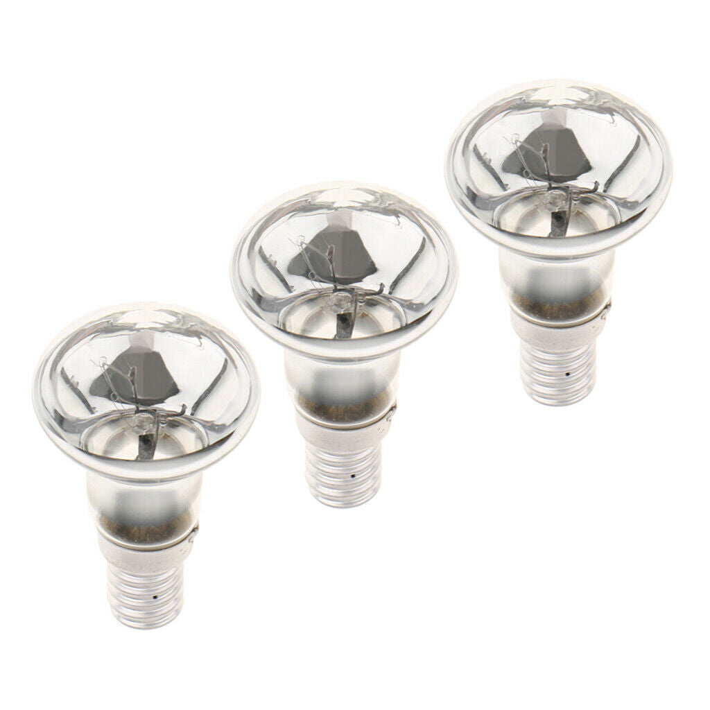 3 Pcs New Clear Glass R39 E14 30W Reflector Spotlight Spot Light Bulb  Lamp