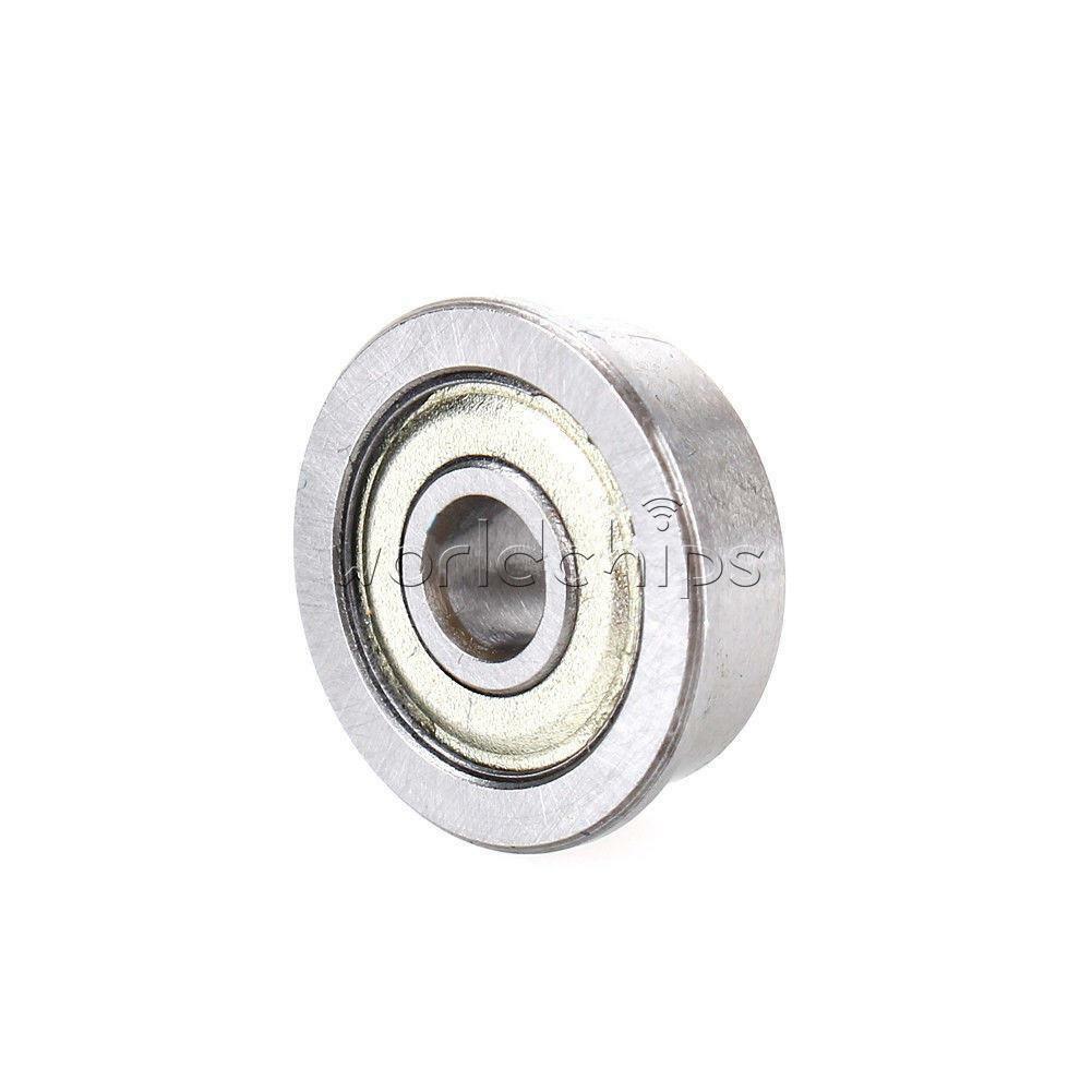 10PCS PCS F624ZZ Metal Shielded (Flanged) PRECISION Ball Bearing 4x13x5mm