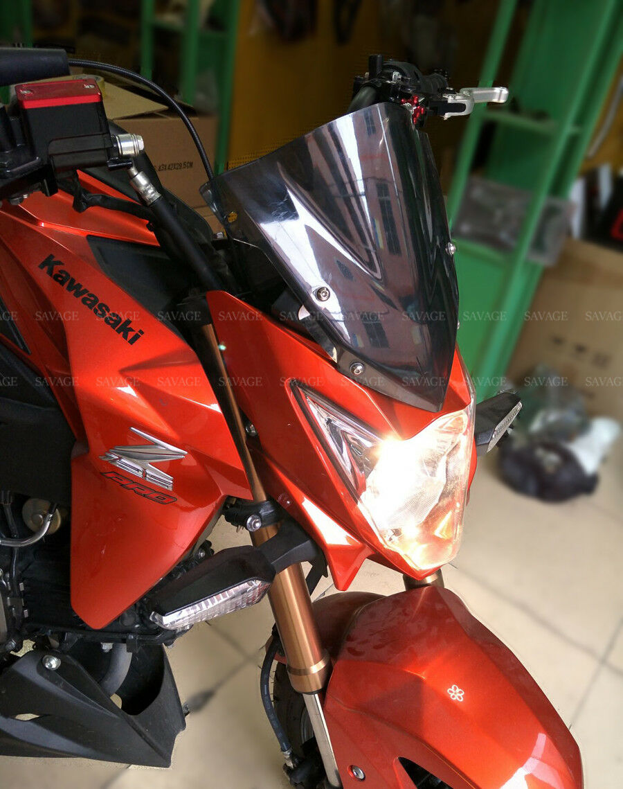 Pare-Brise Windshield Windscreen Smoke For Kawasaki Z125 2015-2018 Z 125