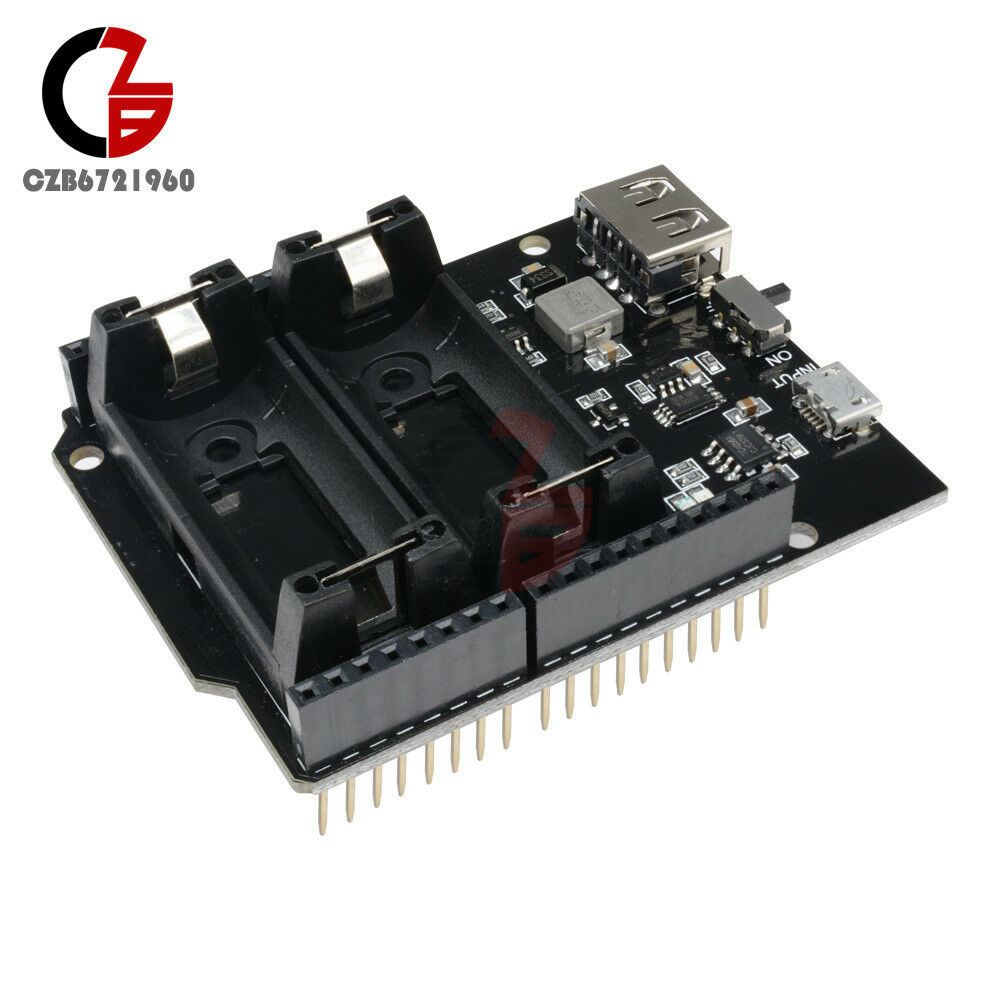 5V ESP8266 ESP32 16340 Battery Shield Power Bank Power Module for Arduino UNO R3