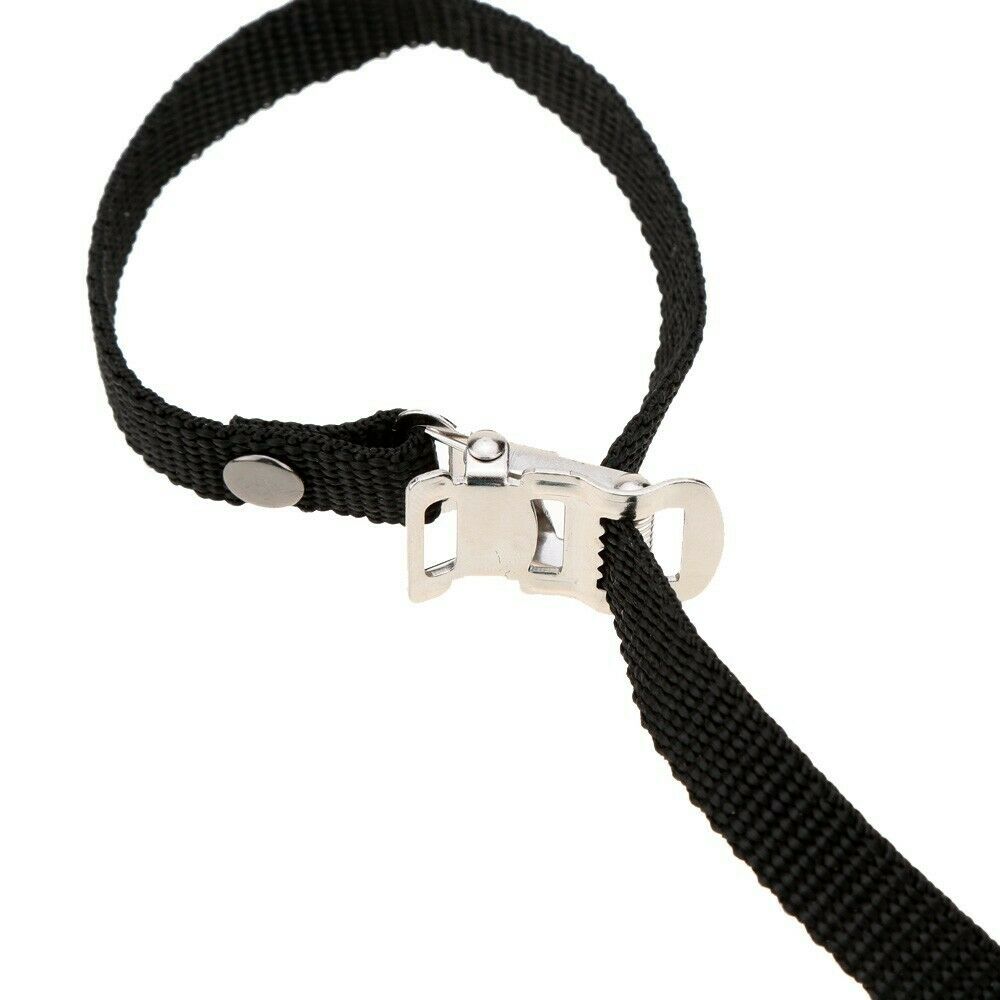 3x Pair Anti-slip Fixed Bike  Cycling Pedal Toe Clips Strap Foot Band