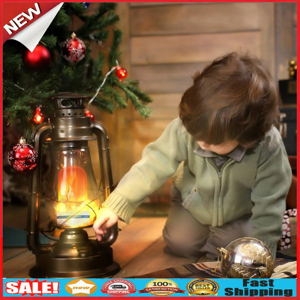 E27 99LED Flame Effect Light Bulb Flickering Fire Decorative Lamp (Yellow) @