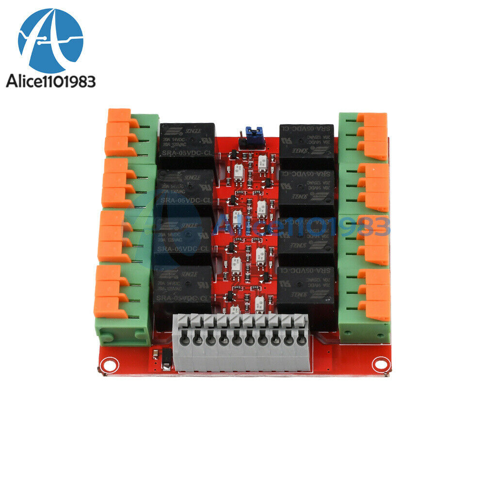 5V 8 Channle 20A Relay Control Module Support High And Low Voltage Trigger