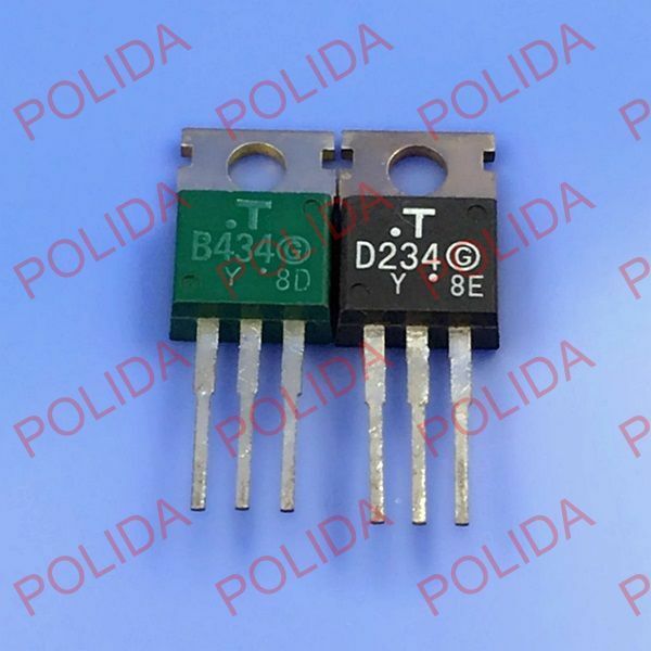 1pairs OR 2PCS  Transistor TOSHIBA TO-220 2SB434/2SD234 B434/D234