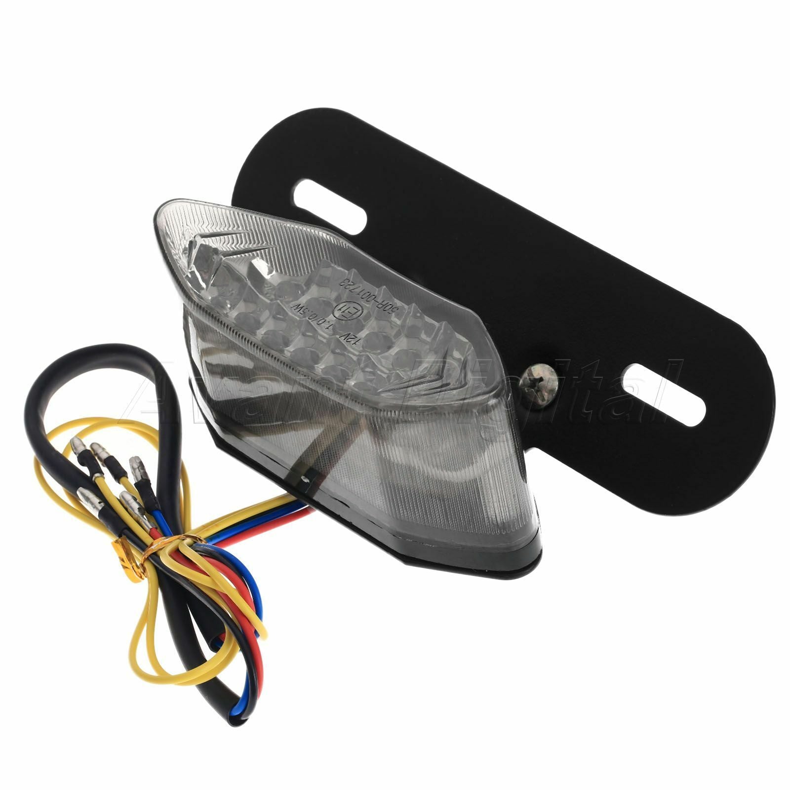 Universal Motorcycle Turn Signal Brake License Plate Indicators LED Tail Light