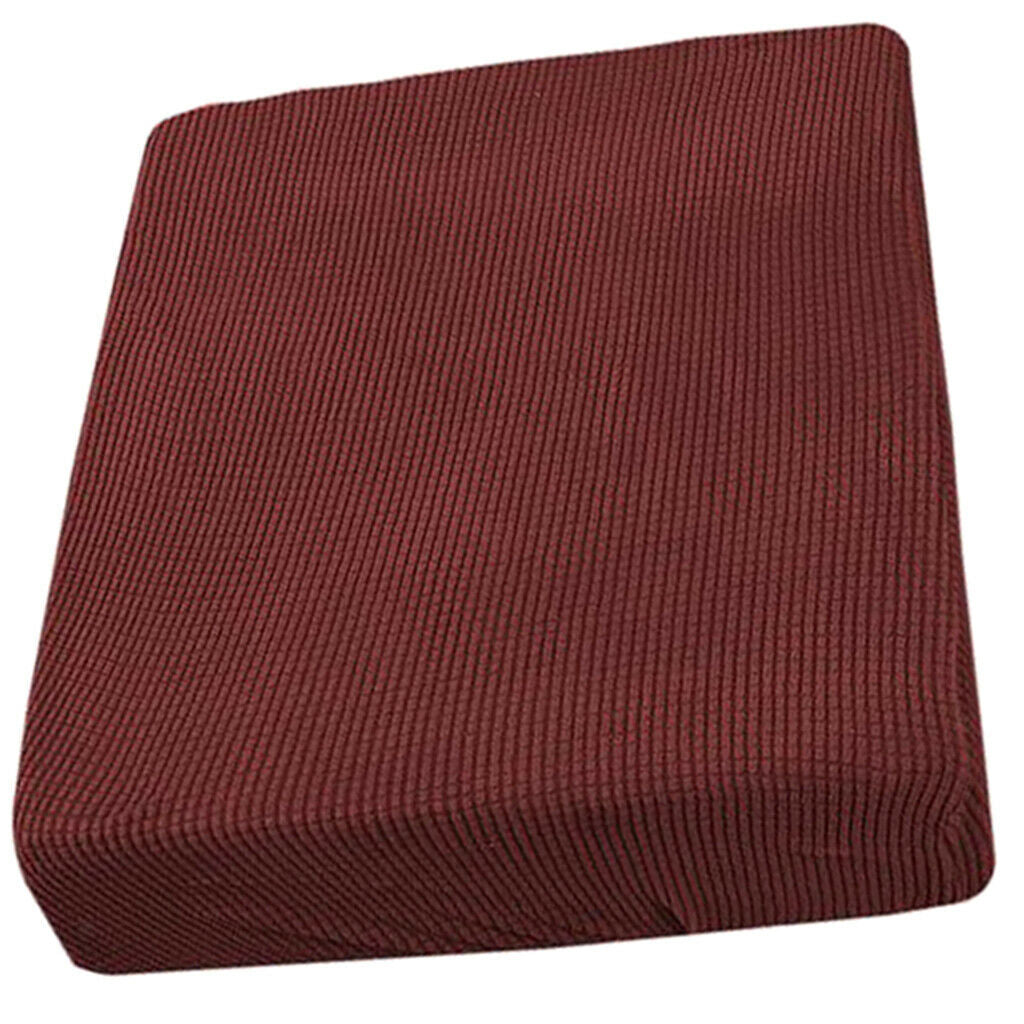 4Pcs 1 Seater Red Color Spandex Fabric Sofa Futon Seat Cushion Covers Couch
