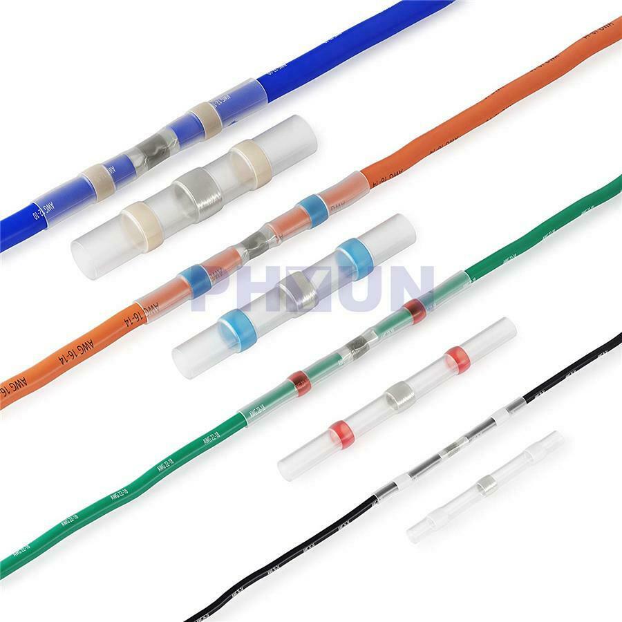 300pcs Dual Wal Solder Seal Heat Shrink Wire Pipe 4 Color Size Waterproof