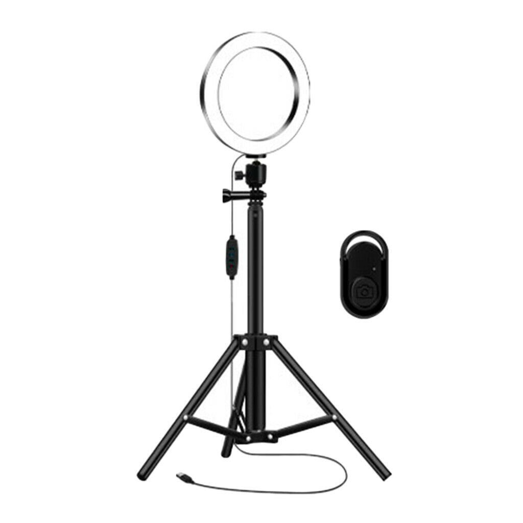 LED 10" Ring Light Tripod Stand Cell Phone Holder for Live Stream Camera