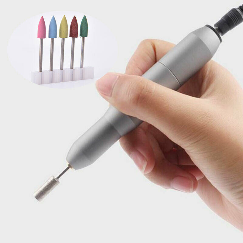 5pcs/set Nail Drill Bits Cuticle Manicure Machine Cutter Nail Art Polish ToolSJ