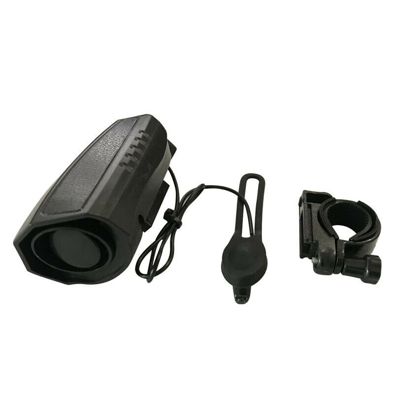 Ultra-loud Speaker Black Electronic Bicycle 6 Sounds Alarm Bell Bike Siren Ho Tt