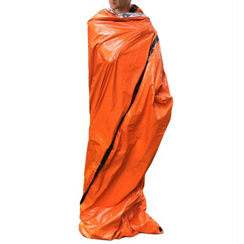 Sleeping Bag First Aid Tent For Outdoor Camping Hiking Sun Protection Orange