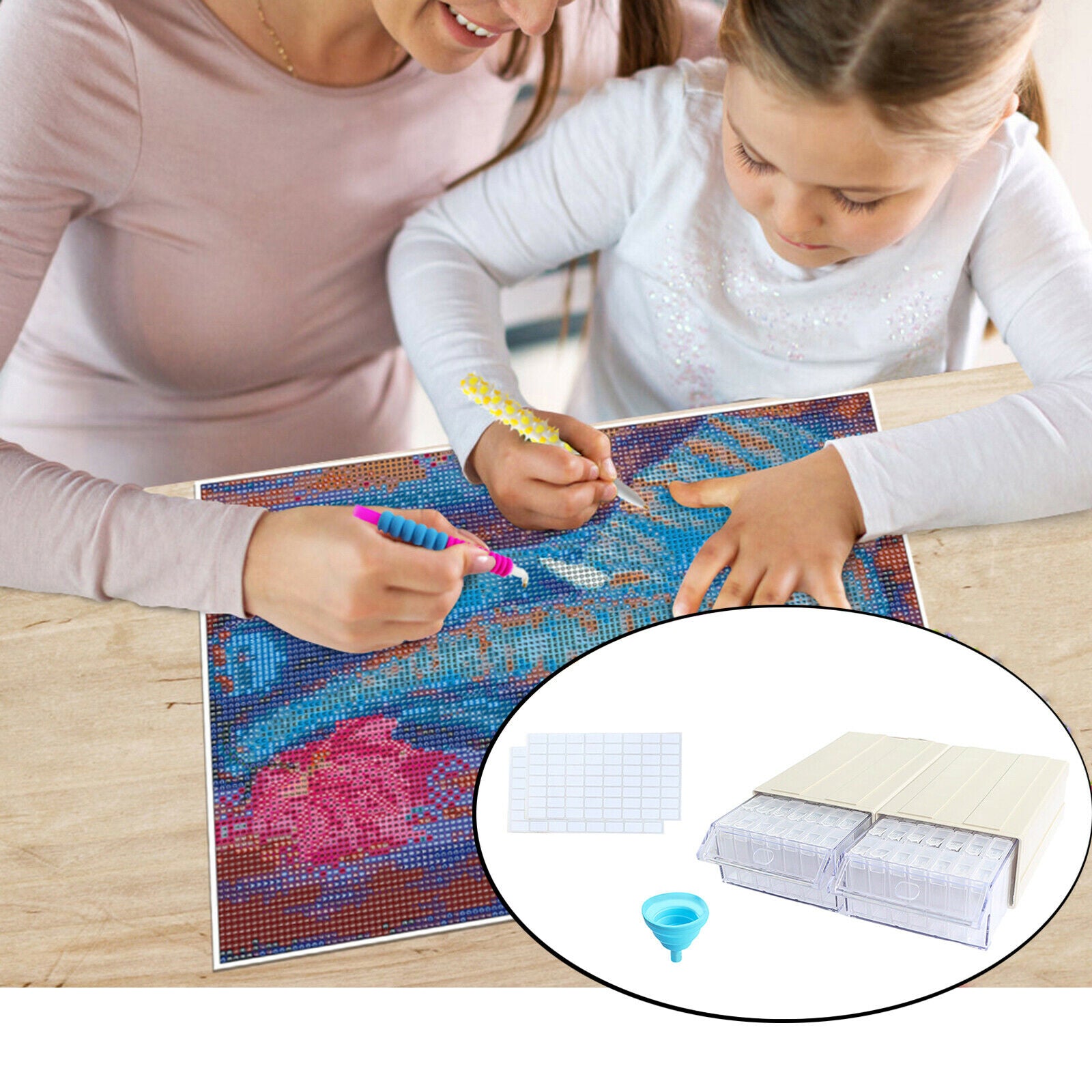 70 Grids 5D Diamond Painting Storage Box Jewelry Beads Organizer Holder