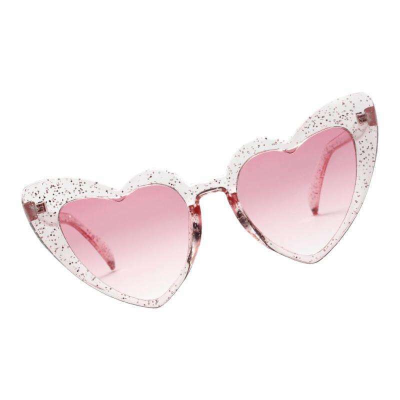 4 4pcs Women's Heart Frame Sunglasses Summer Sun Glasses Costume Eyewear