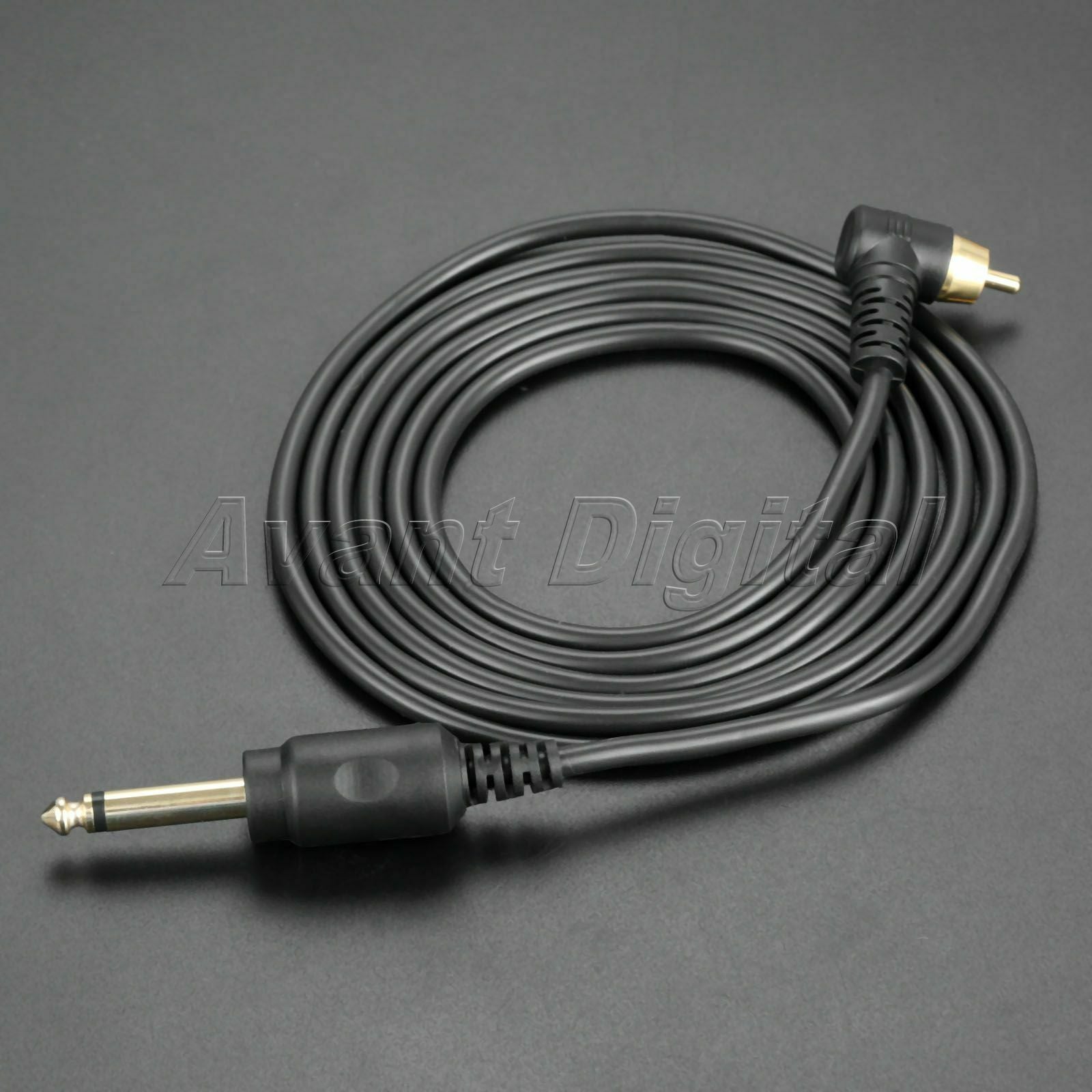 2M Metal Silicone Clip Cord RCA Plug for Tattoo Machine Power Supply Accessories
