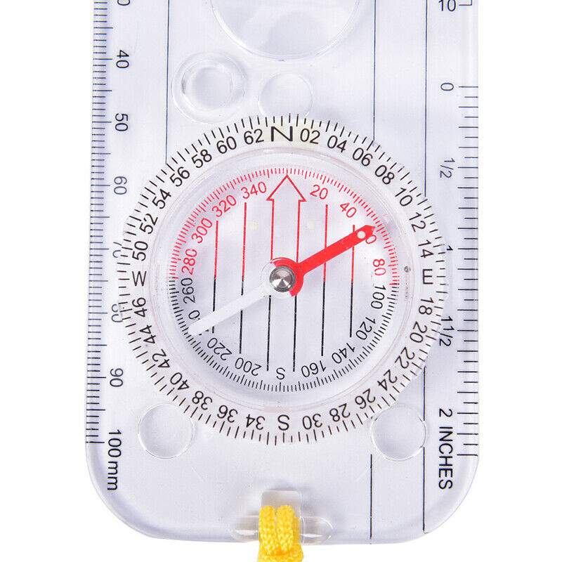 Magnifying Orienteering Compass Navigation Map Reading Scouts Cadet Hikin.l8
