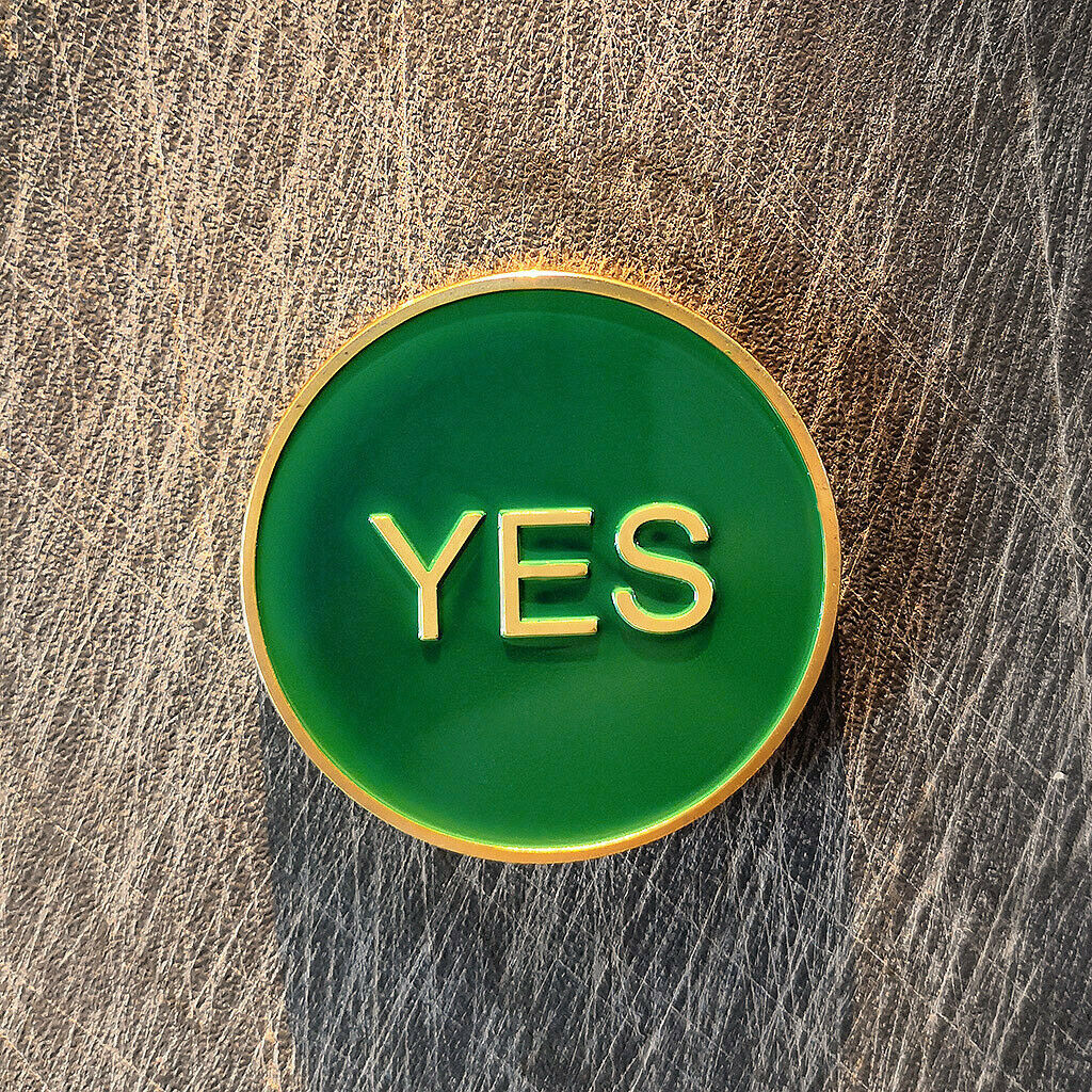 Commemorative Coin Souvenir Art Decision Making Coin Yes or No Green Red