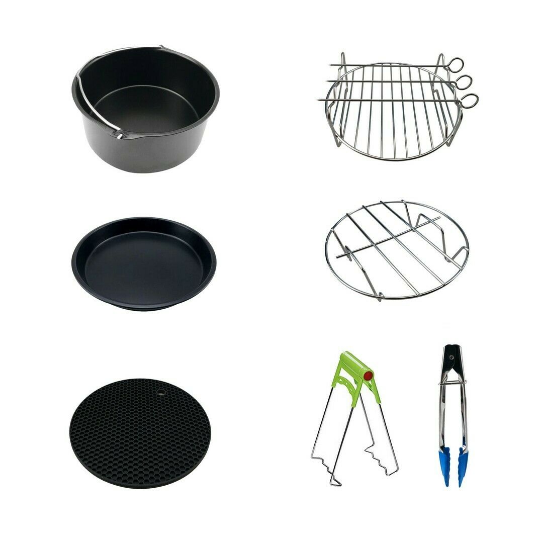 Air Fryer Accessories 7 Inch,7 pieces AirFryer Accessory Set for 3.7QT - 5.3QT