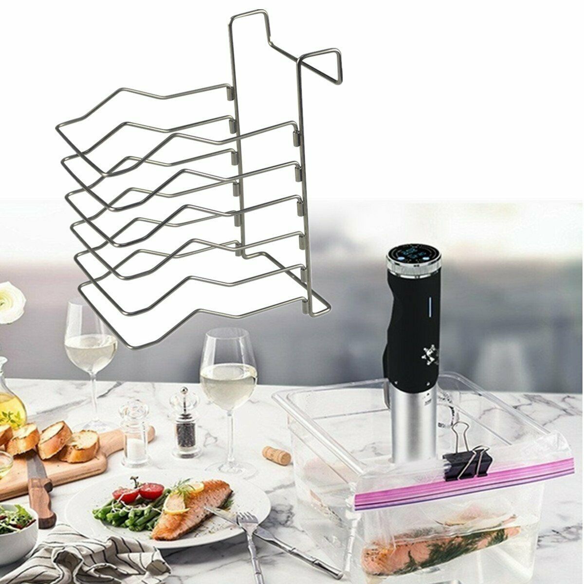 Stainless Steel Sous Vide Rack Divider Separator for Slow Sous Vide-Cooker