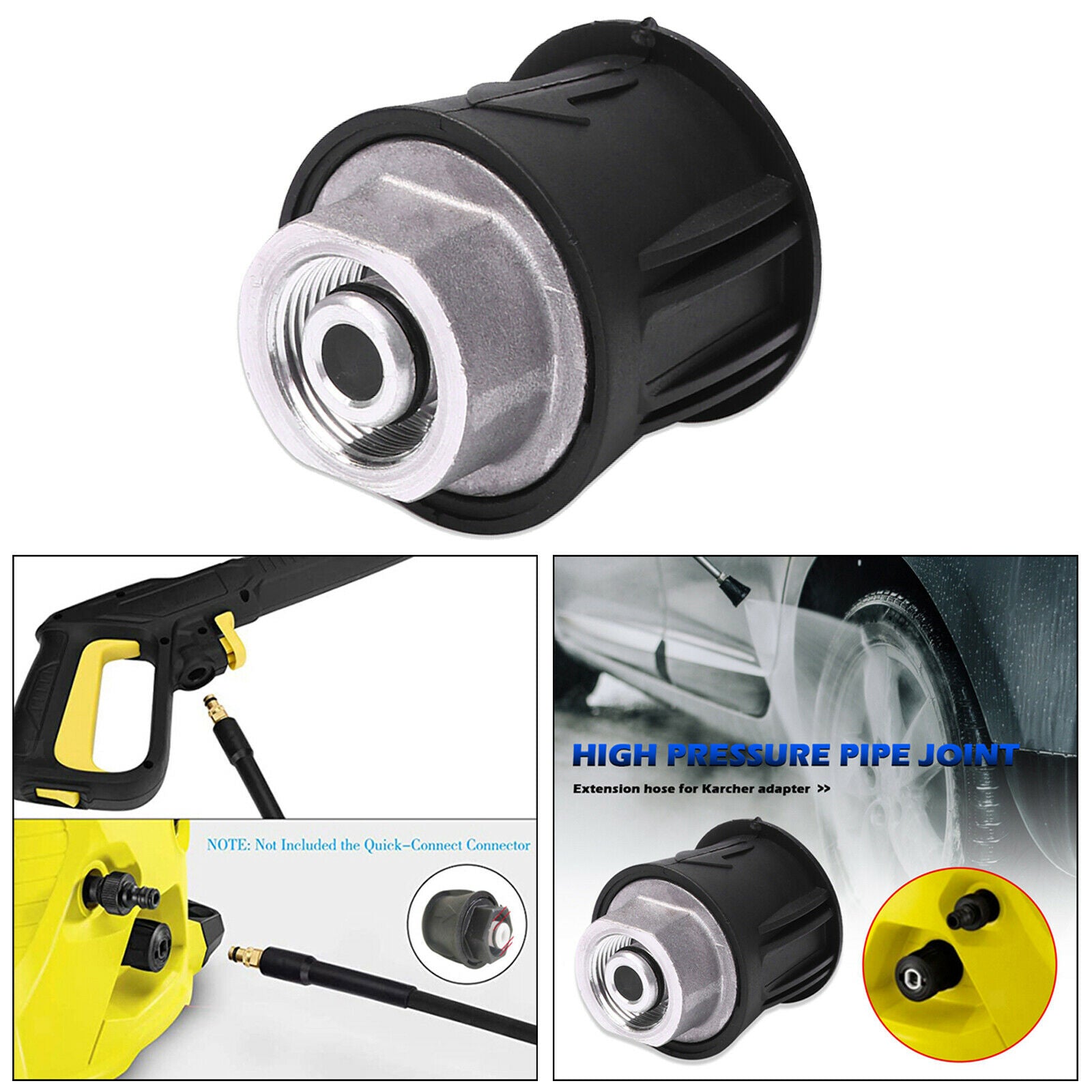 Pressure Washer Hose Adapter Connector Converter Fitting for Karcher K Accs