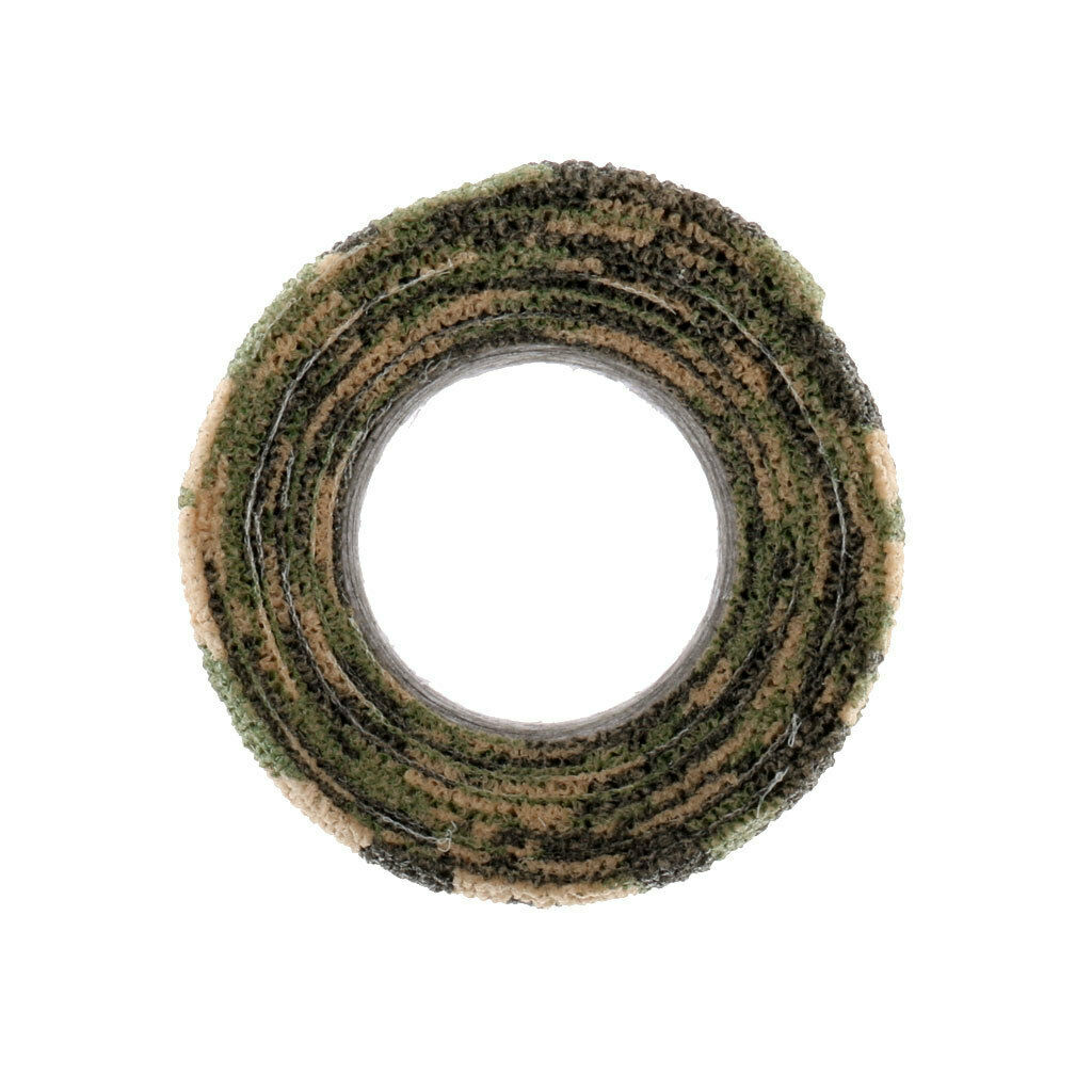 Reusable Self-cling Tape Concealment Hunting Tape Rolls Woodland Camouflage