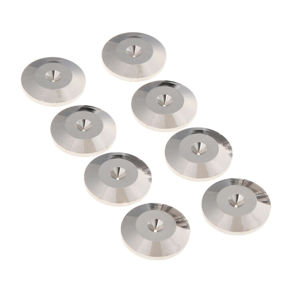 8x aluminum isolation feet mats pads for audio speakers HIFI