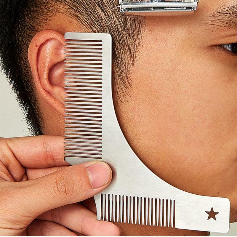 Beard Shaping and Styling Tool with inbuilt Comb for Perfect Line up and Edging