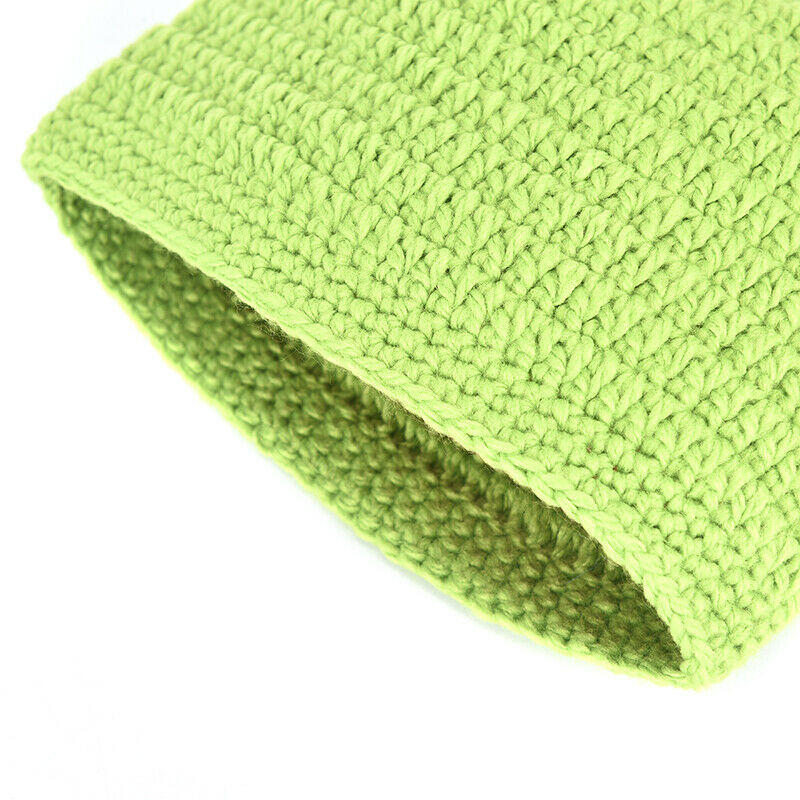 Unisex Balaclava Monster Shrek Wool Winter Knitted Hats Green Party Funny C Gy