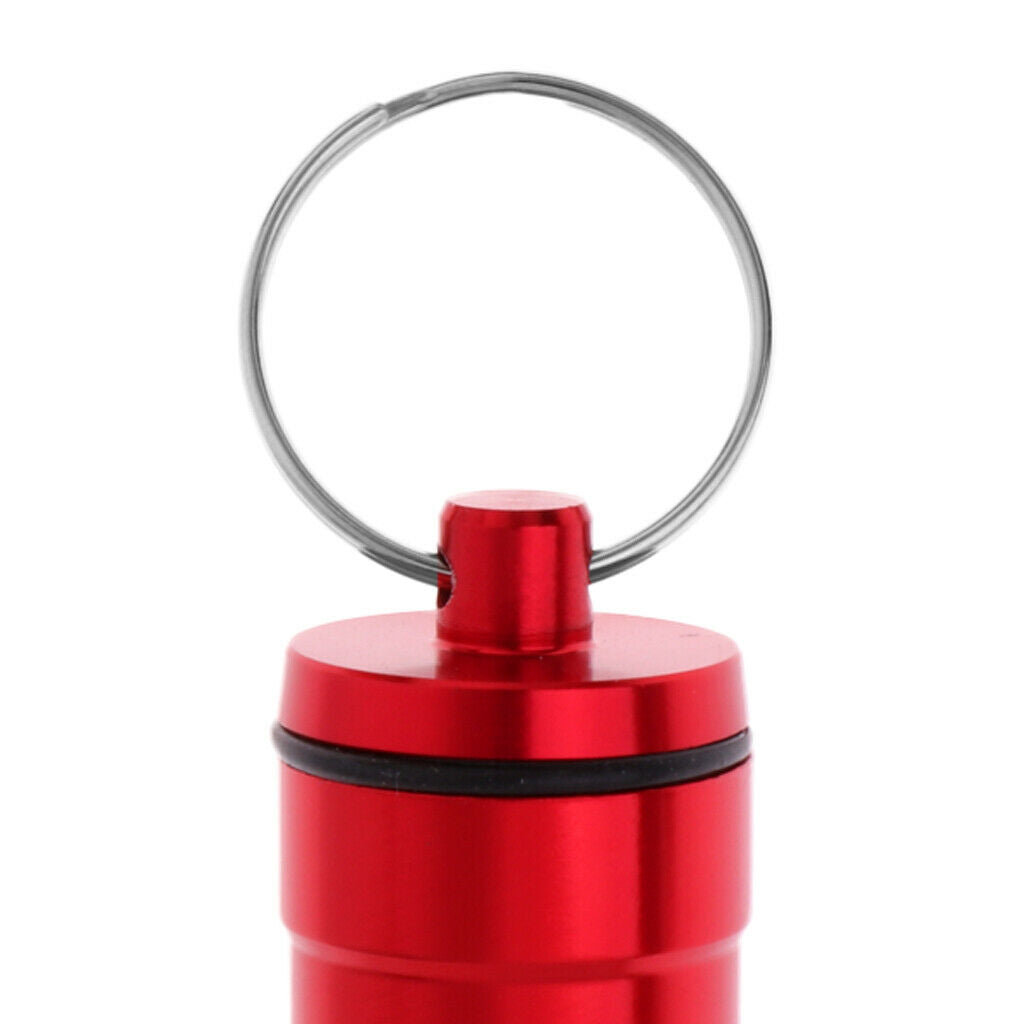 4 Pieces Aluminum Alloy Dart Supplies Case Floating Keyring Holder with Ring